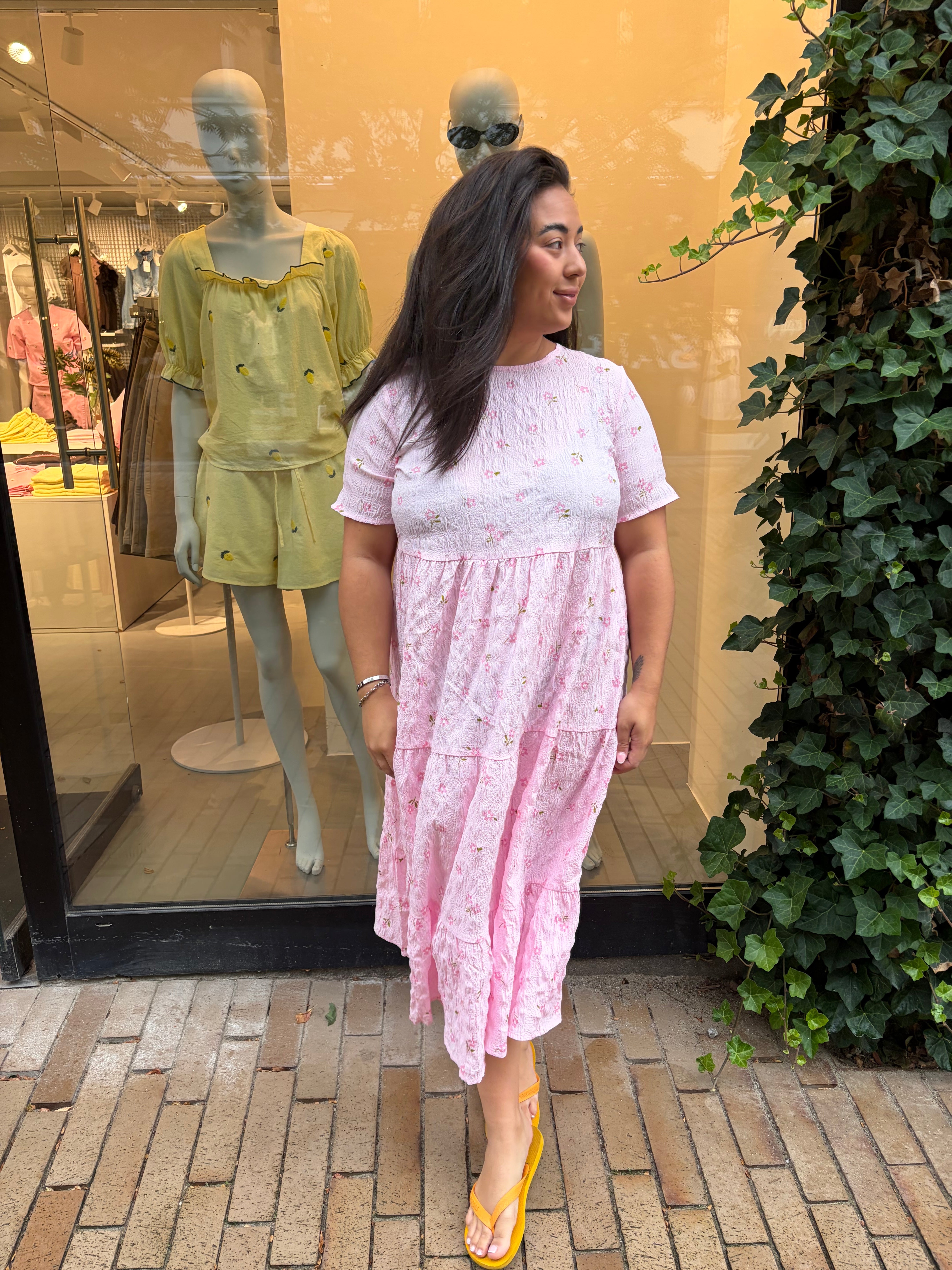 PCSTELLA Midi Dress - Pink Tulle
